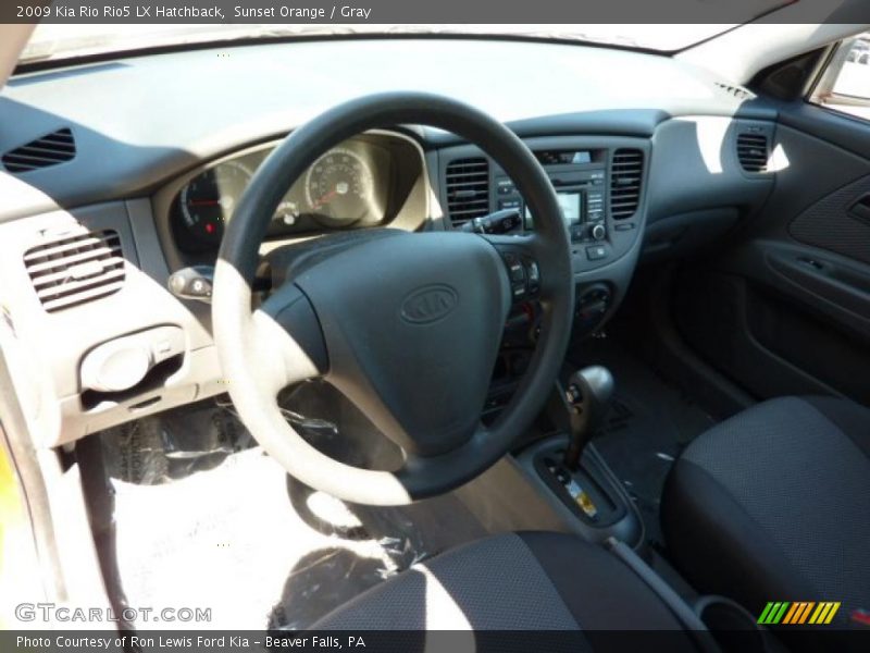 Sunset Orange / Gray 2009 Kia Rio Rio5 LX Hatchback