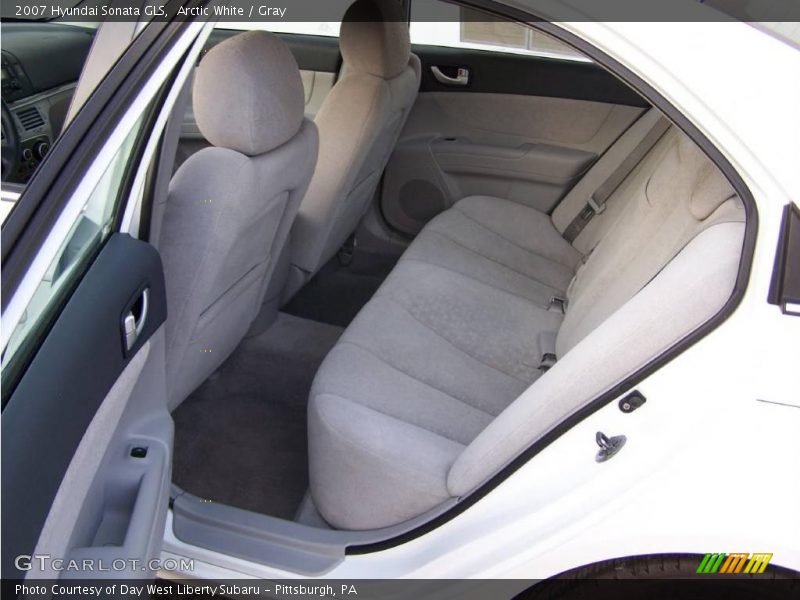 Arctic White / Gray 2007 Hyundai Sonata GLS