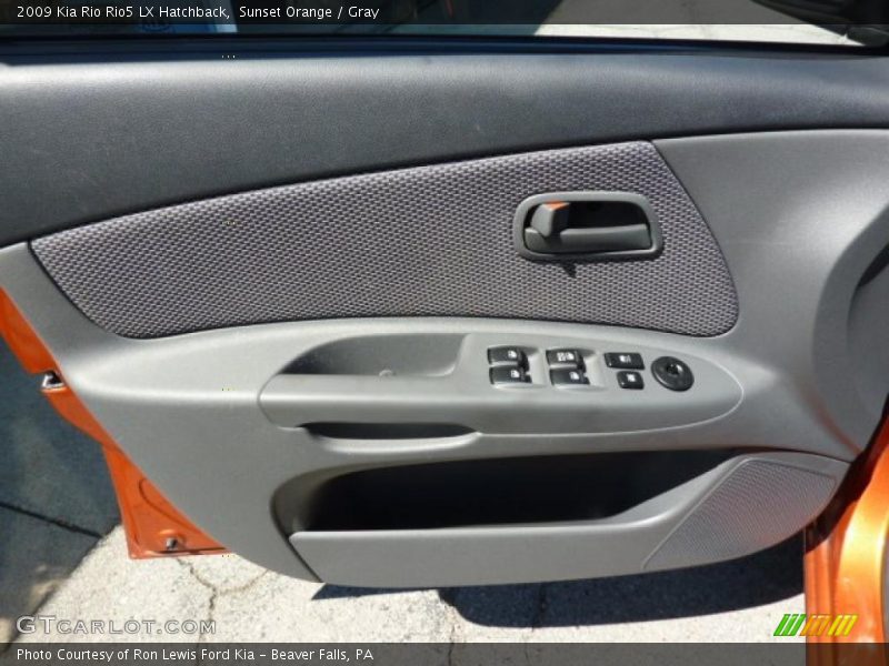 Sunset Orange / Gray 2009 Kia Rio Rio5 LX Hatchback