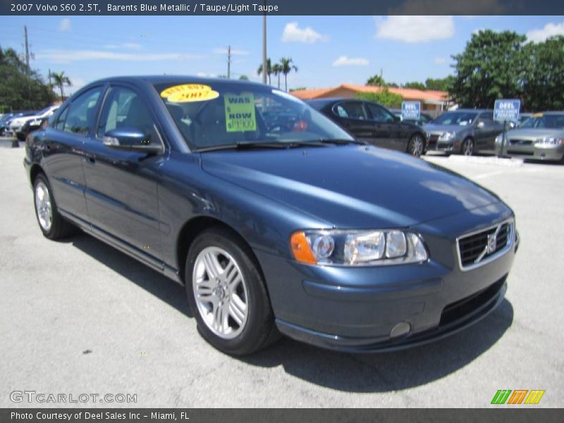 Barents Blue Metallic / Taupe/Light Taupe 2007 Volvo S60 2.5T