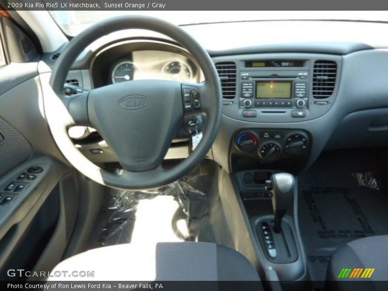 Sunset Orange / Gray 2009 Kia Rio Rio5 LX Hatchback