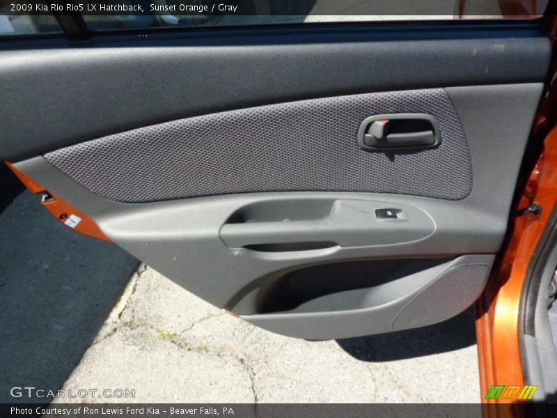 Sunset Orange / Gray 2009 Kia Rio Rio5 LX Hatchback