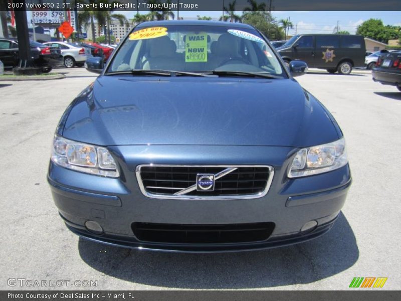 Barents Blue Metallic / Taupe/Light Taupe 2007 Volvo S60 2.5T