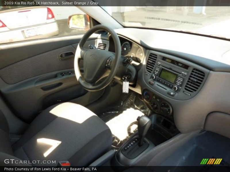 Sunset Orange / Gray 2009 Kia Rio Rio5 LX Hatchback