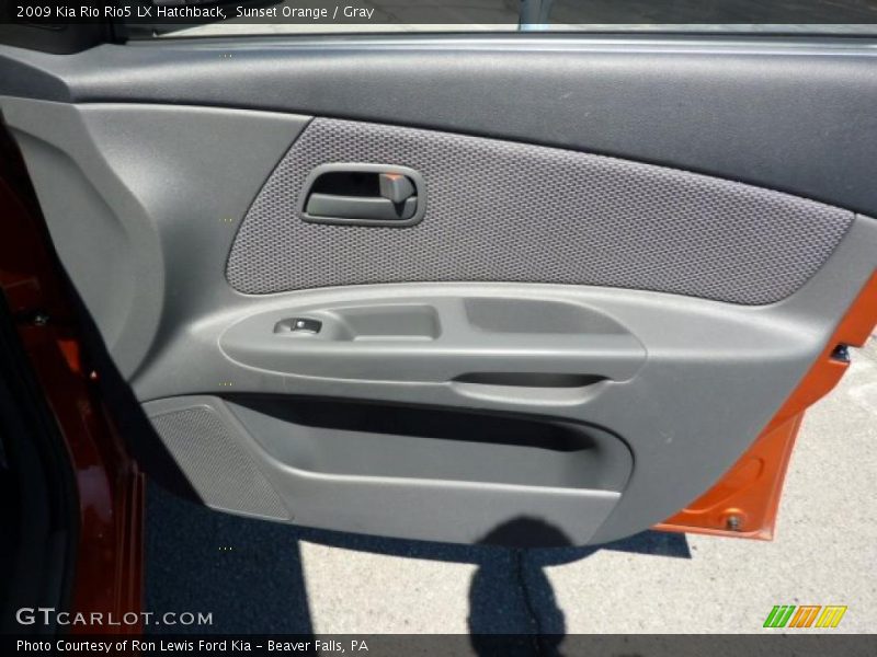 Sunset Orange / Gray 2009 Kia Rio Rio5 LX Hatchback
