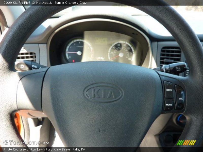 Sunset Orange / Gray 2009 Kia Rio Rio5 LX Hatchback