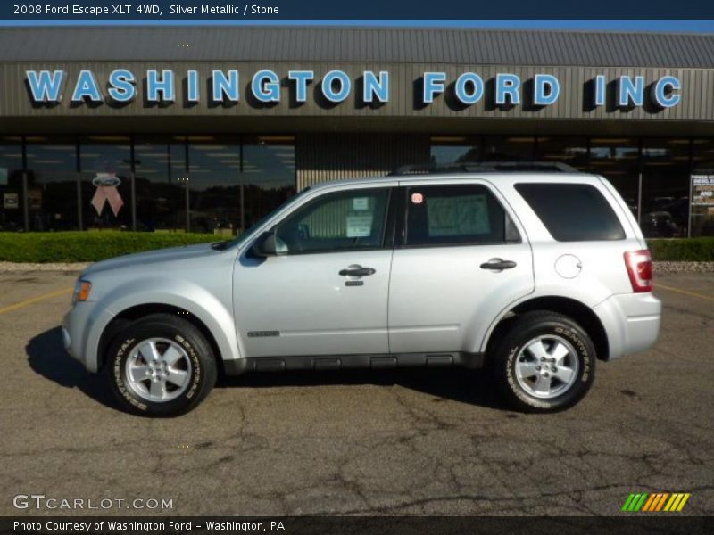 Silver Metallic / Stone 2008 Ford Escape XLT 4WD