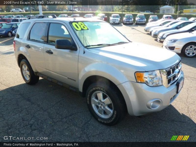 Silver Metallic / Stone 2008 Ford Escape XLT 4WD