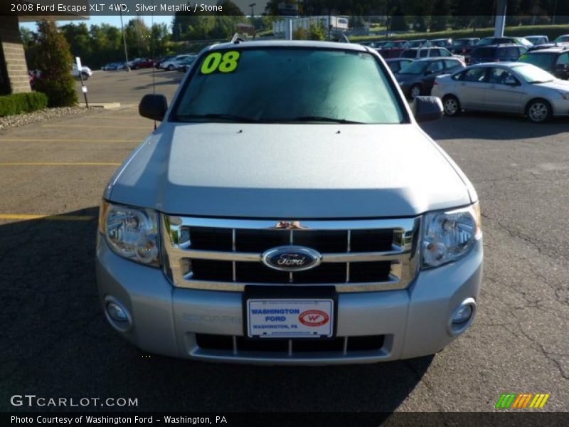 Silver Metallic / Stone 2008 Ford Escape XLT 4WD