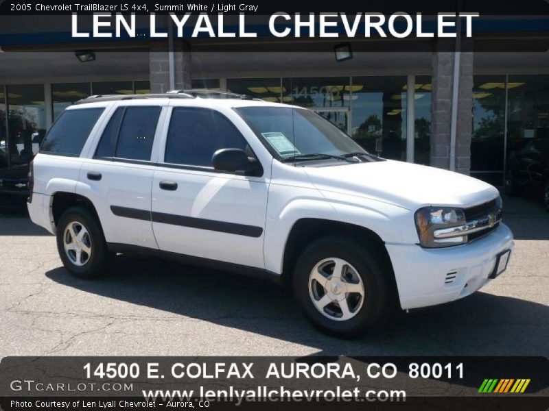 Summit White / Light Gray 2005 Chevrolet TrailBlazer LS 4x4