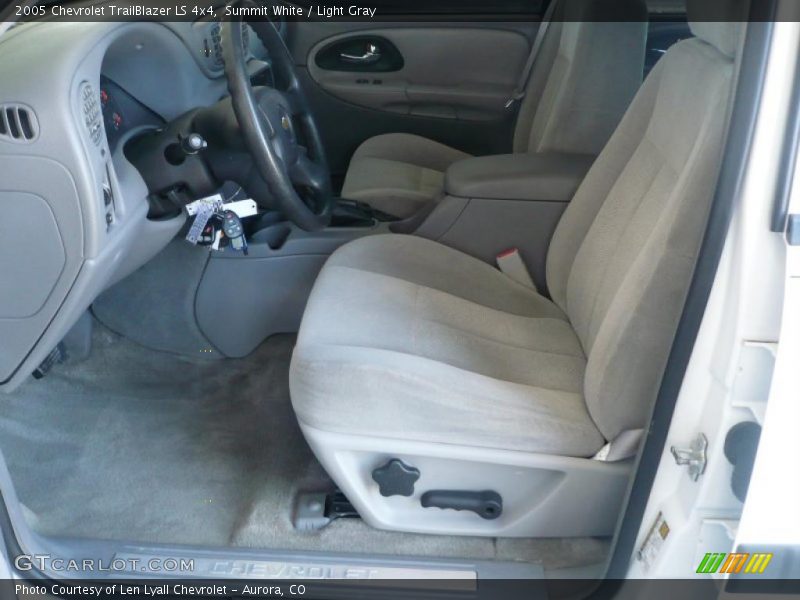 Summit White / Light Gray 2005 Chevrolet TrailBlazer LS 4x4
