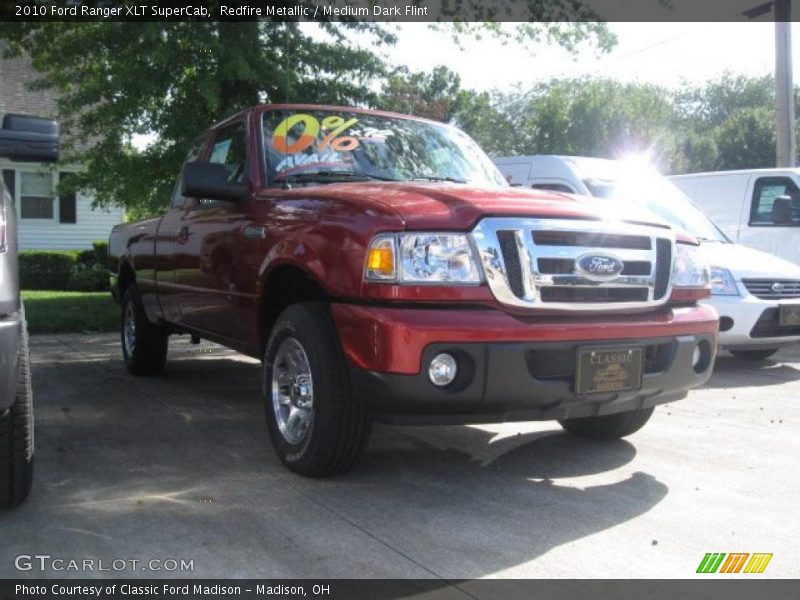 Redfire Metallic / Medium Dark Flint 2010 Ford Ranger XLT SuperCab