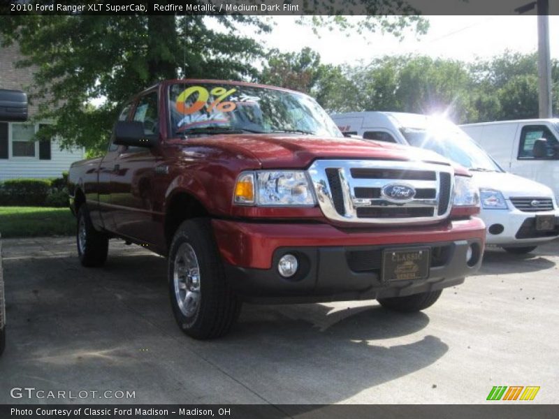 Redfire Metallic / Medium Dark Flint 2010 Ford Ranger XLT SuperCab