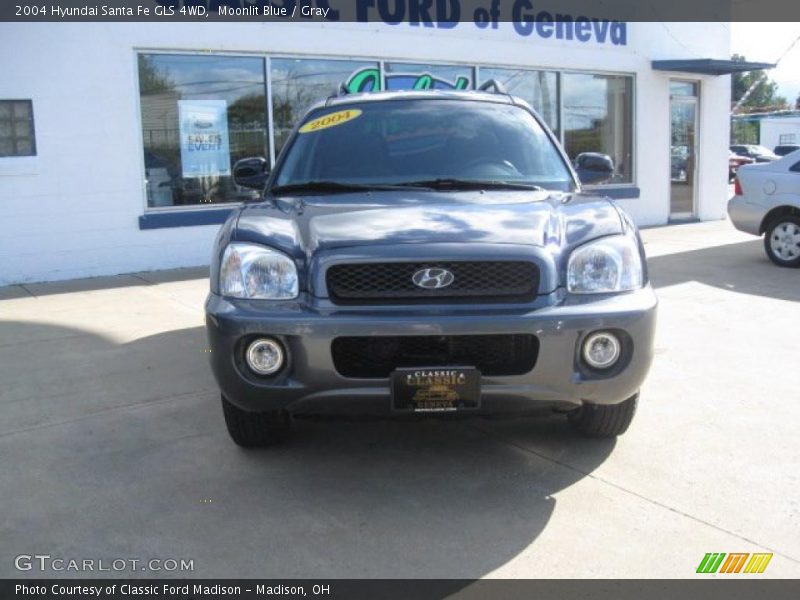 Moonlit Blue / Gray 2004 Hyundai Santa Fe GLS 4WD