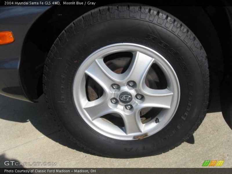 Moonlit Blue / Gray 2004 Hyundai Santa Fe GLS 4WD