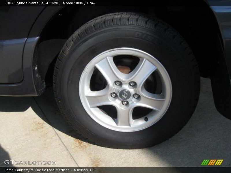 Moonlit Blue / Gray 2004 Hyundai Santa Fe GLS 4WD