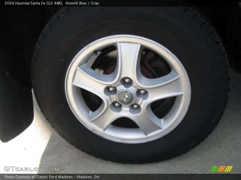 Moonlit Blue / Gray 2004 Hyundai Santa Fe GLS 4WD