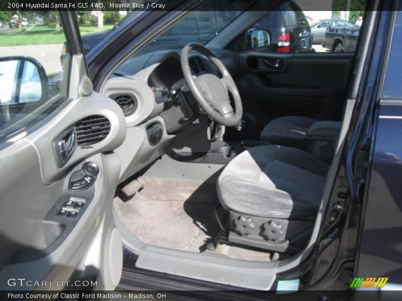 Moonlit Blue / Gray 2004 Hyundai Santa Fe GLS 4WD