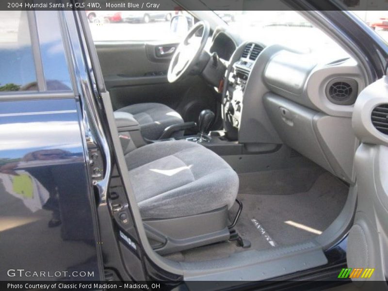 Moonlit Blue / Gray 2004 Hyundai Santa Fe GLS 4WD