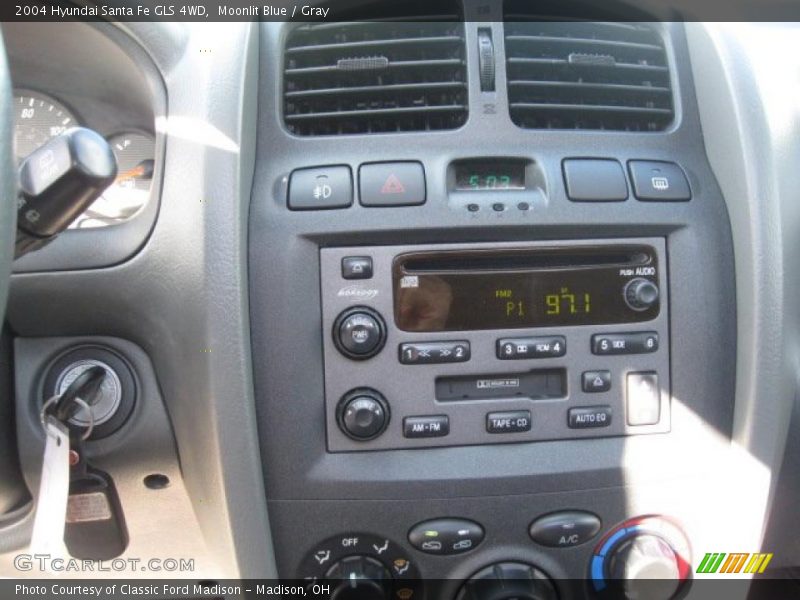 Moonlit Blue / Gray 2004 Hyundai Santa Fe GLS 4WD