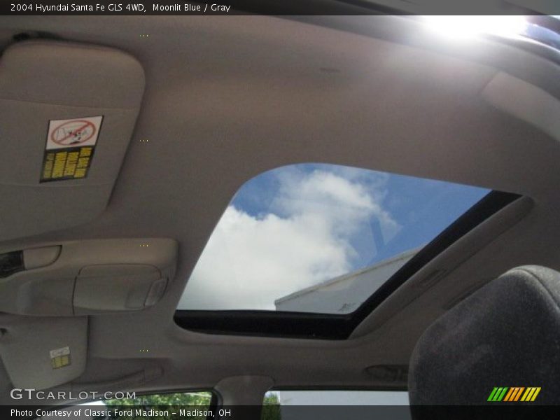 Moonlit Blue / Gray 2004 Hyundai Santa Fe GLS 4WD
