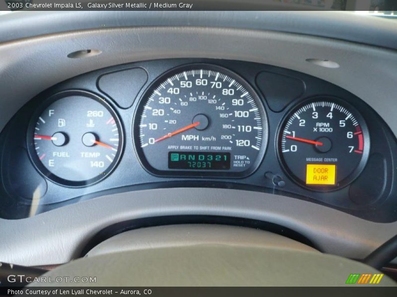 Galaxy Silver Metallic / Medium Gray 2003 Chevrolet Impala LS