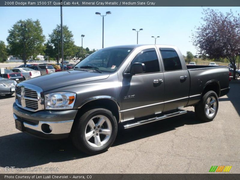 Mineral Gray Metallic / Medium Slate Gray 2008 Dodge Ram 1500 ST Quad Cab 4x4