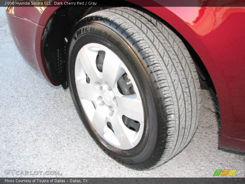 Dark Cherry Red / Gray 2008 Hyundai Sonata GLS