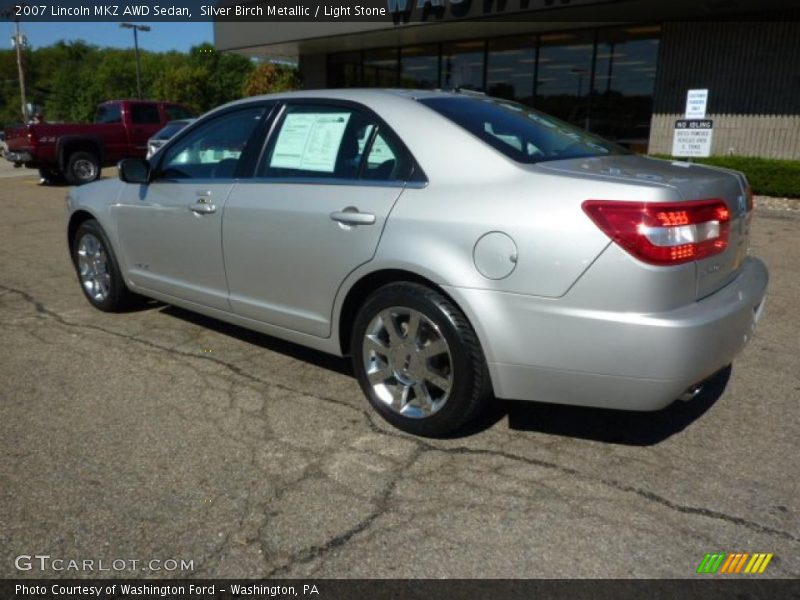 Silver Birch Metallic / Light Stone 2007 Lincoln MKZ AWD Sedan