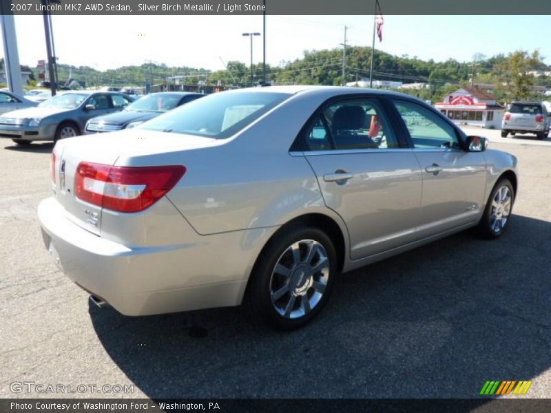 Silver Birch Metallic / Light Stone 2007 Lincoln MKZ AWD Sedan
