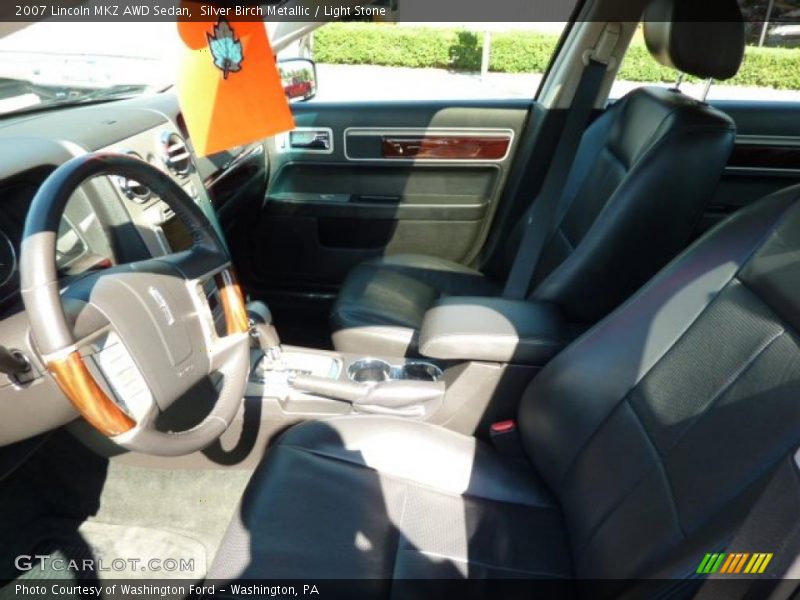 Silver Birch Metallic / Light Stone 2007 Lincoln MKZ AWD Sedan