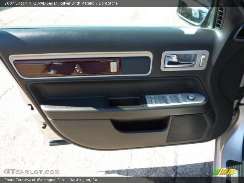 Silver Birch Metallic / Light Stone 2007 Lincoln MKZ AWD Sedan