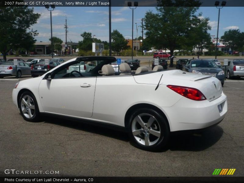 Ivory White / Light Taupe 2007 Pontiac G6 GT Convertible