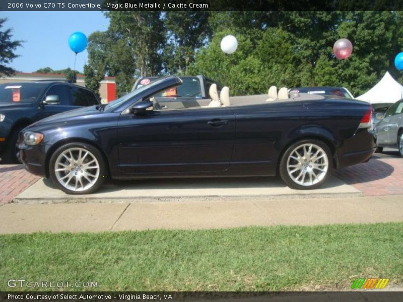 Magic Blue Metallic / Calcite Cream 2006 Volvo C70 T5 Convertible