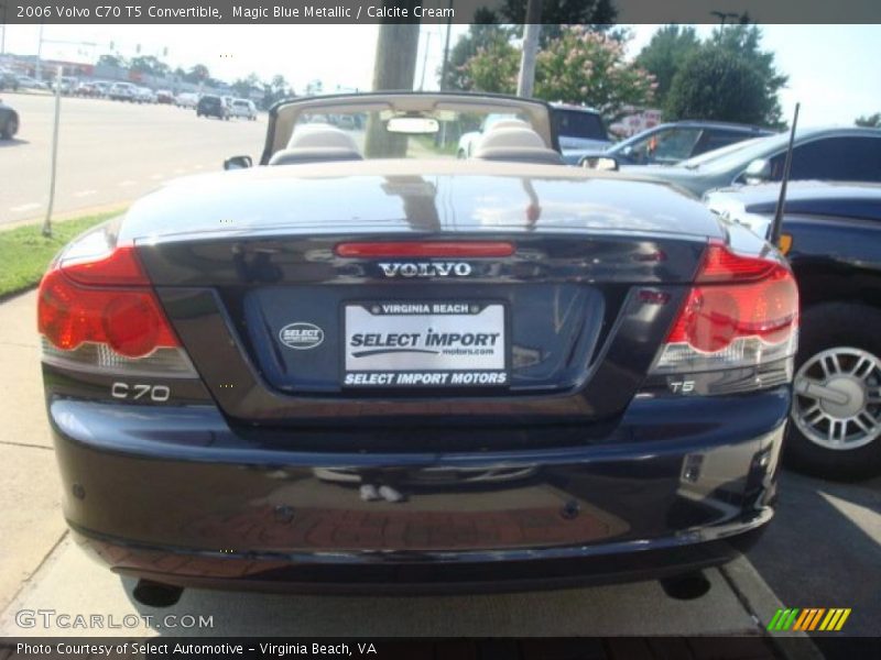 Magic Blue Metallic / Calcite Cream 2006 Volvo C70 T5 Convertible