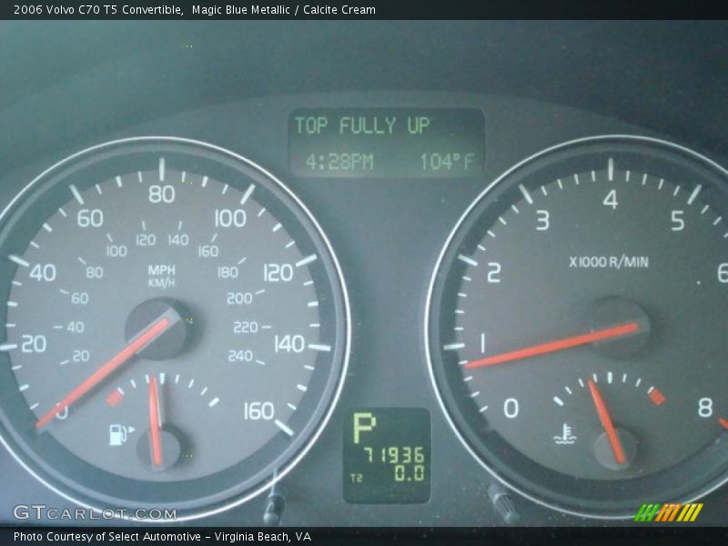 Magic Blue Metallic / Calcite Cream 2006 Volvo C70 T5 Convertible