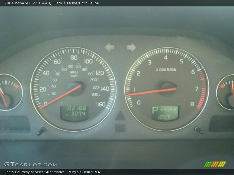 Black / Taupe/Light Taupe 2004 Volvo S60 2.5T AWD