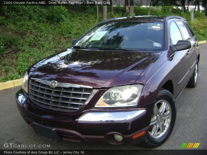 Deep Molten Red Pearl / Dark Slate Gray 2004 Chrysler Pacifica AWD