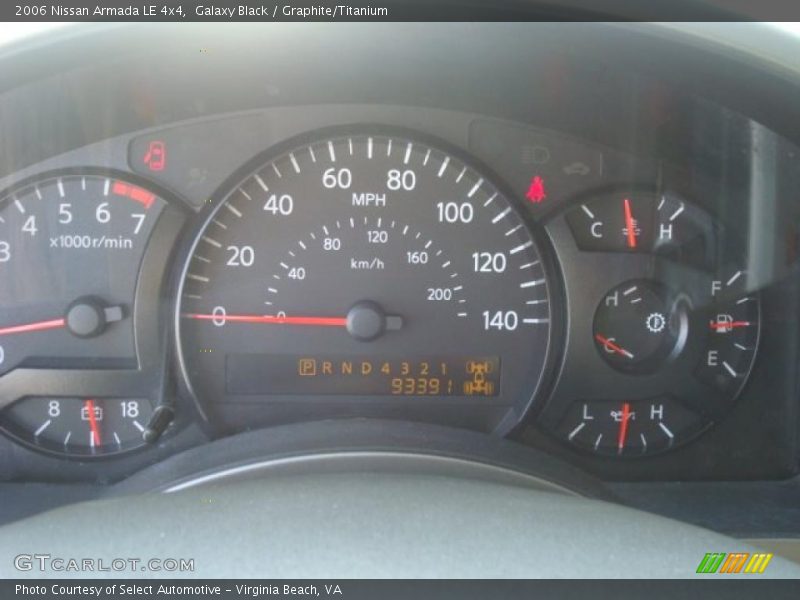 Galaxy Black / Graphite/Titanium 2006 Nissan Armada LE 4x4