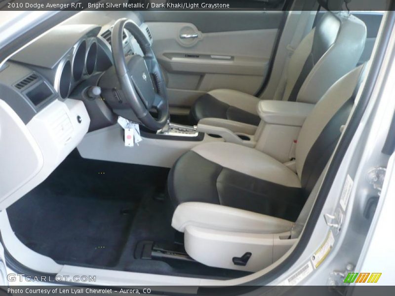 Bright Silver Metallic / Dark Khaki/Light Graystone 2010 Dodge Avenger R/T