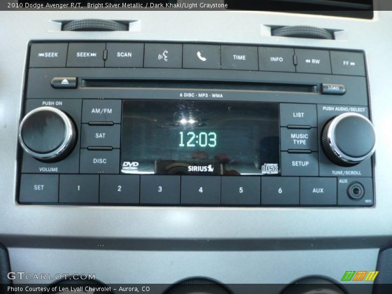 Bright Silver Metallic / Dark Khaki/Light Graystone 2010 Dodge Avenger R/T