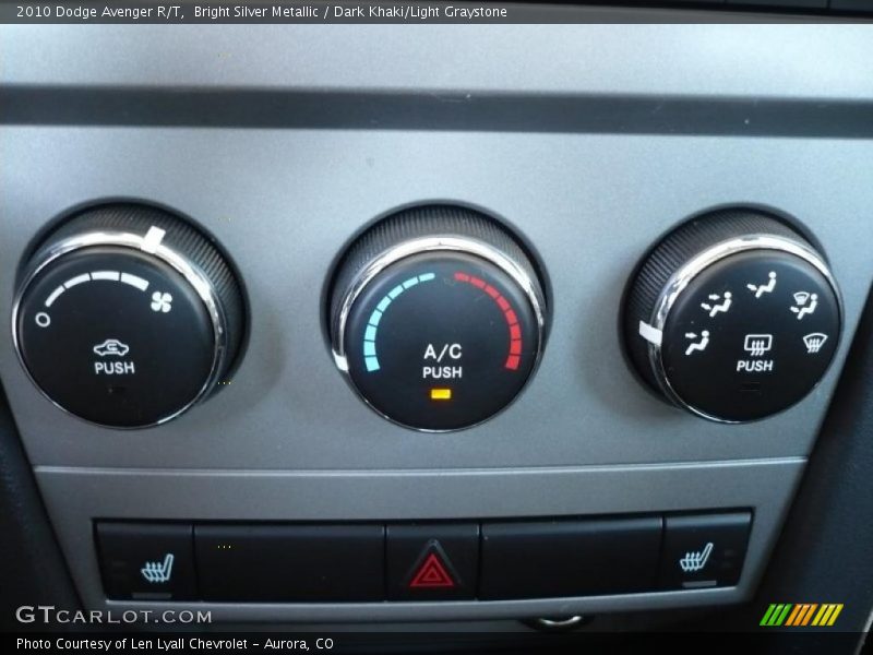 Bright Silver Metallic / Dark Khaki/Light Graystone 2010 Dodge Avenger R/T