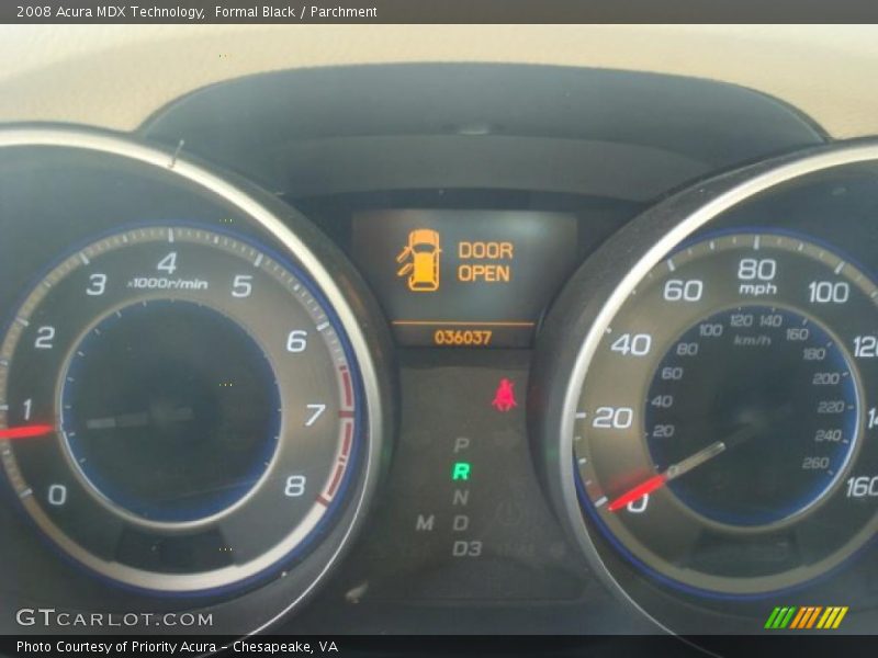 Formal Black / Parchment 2008 Acura MDX Technology