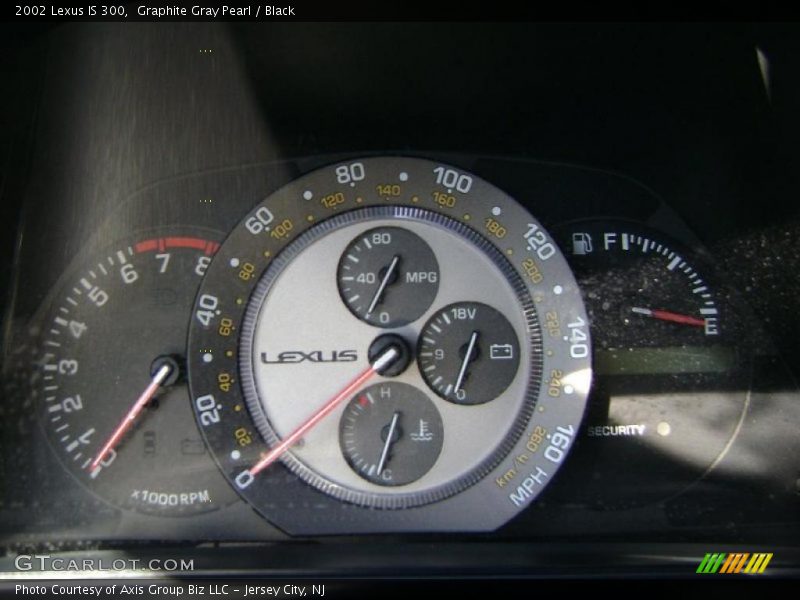 Graphite Gray Pearl / Black 2002 Lexus IS 300