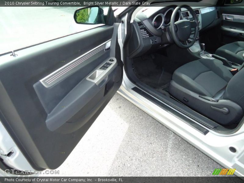 Bright Silver Metallic / Dark Slate Gray 2010 Chrysler Sebring Touring Convertible