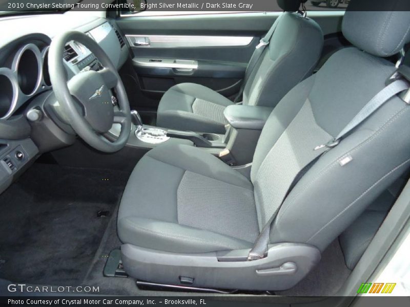 Bright Silver Metallic / Dark Slate Gray 2010 Chrysler Sebring Touring Convertible