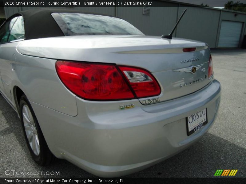 Bright Silver Metallic / Dark Slate Gray 2010 Chrysler Sebring Touring Convertible