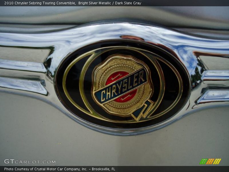 Bright Silver Metallic / Dark Slate Gray 2010 Chrysler Sebring Touring Convertible
