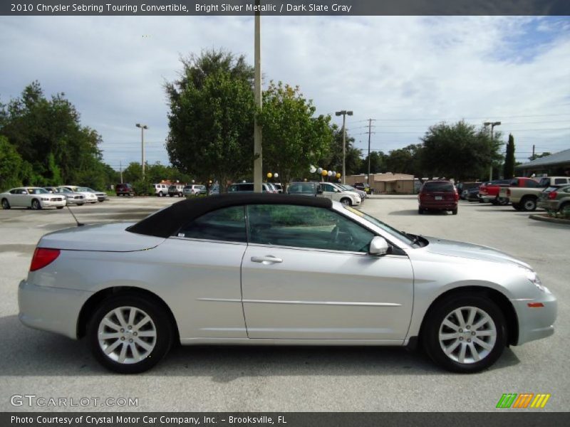 Bright Silver Metallic / Dark Slate Gray 2010 Chrysler Sebring Touring Convertible