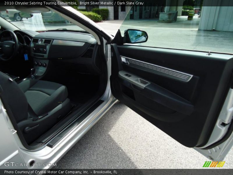 Bright Silver Metallic / Dark Slate Gray 2010 Chrysler Sebring Touring Convertible